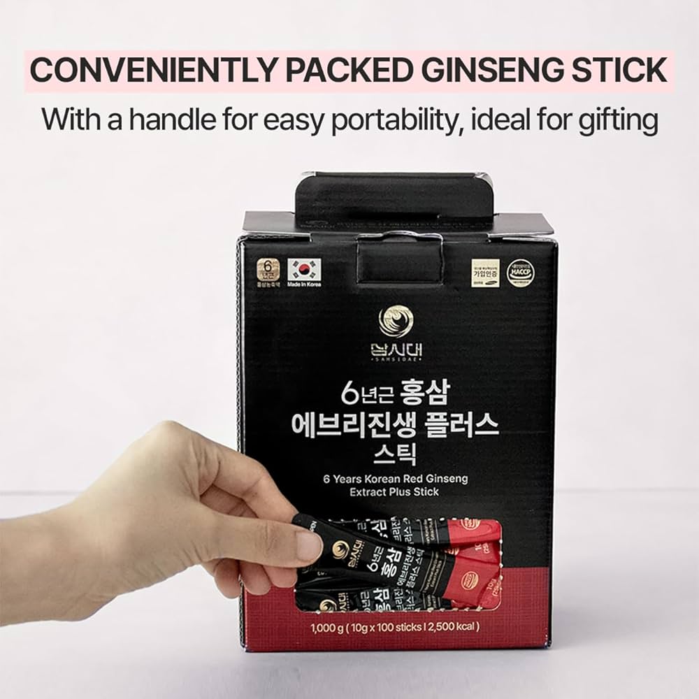 Amazon.com: 6-Year Korean Red Ginseng Stick 100 Count